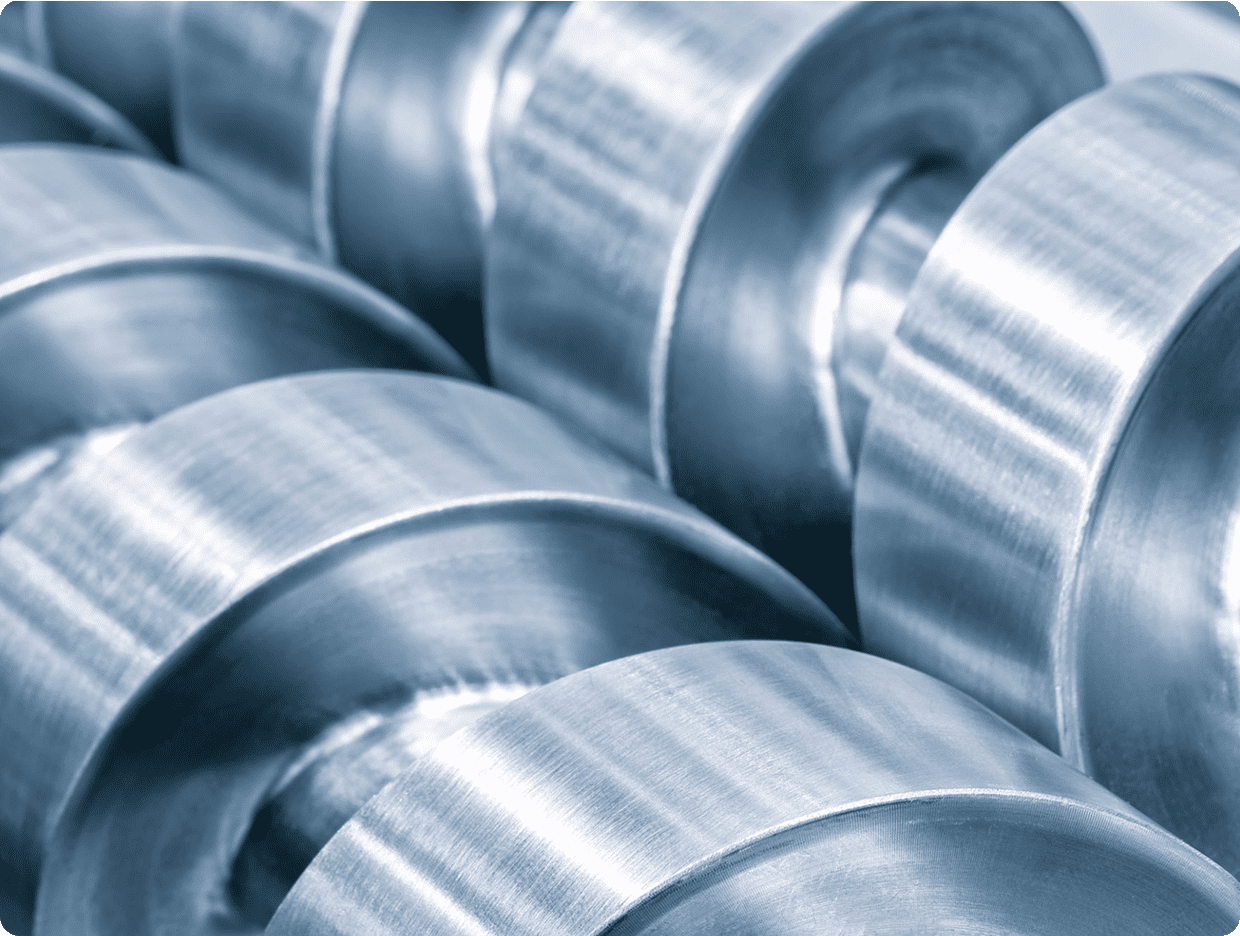 Industrial metal screw machinery detail